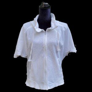 Gap White Short Sleeve Sweatshirt Size M